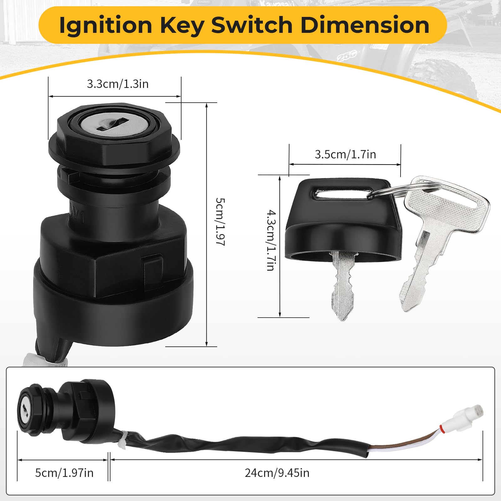 Kawasaki 300 Bayou Ignition Switch For Kawasaki KLF300 Bayou 300